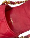 PORTA TELEFONO CHANEL VINTAGE IN PELLE ROSSA