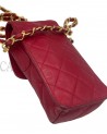 PORTA TELEFONO CHANEL VINTAGE IN PELLE ROSSA