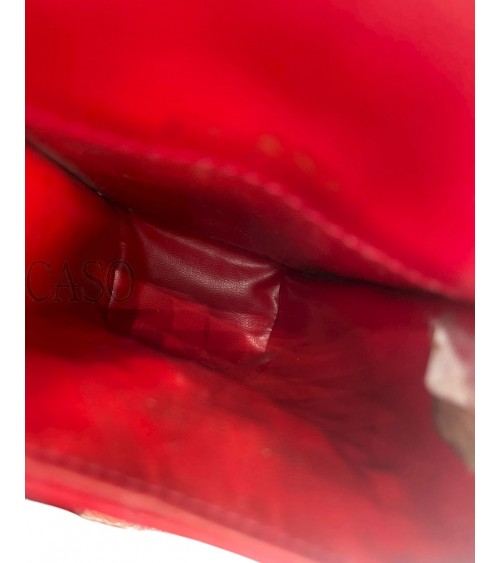 PORTA TELEFONO CHANEL VINTAGE IN PELLE ROSSA