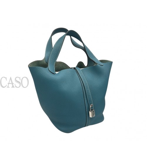 HERMES PICOTIN 22 BLU JEANS