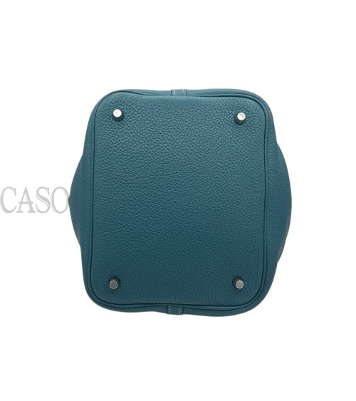 HERMES PICOTIN 22 BLU JEANS