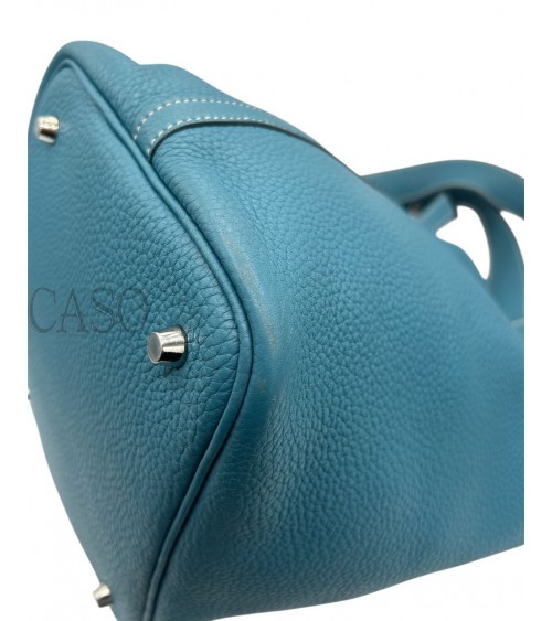 HERMES PICOTIN 22 BLU JEANS