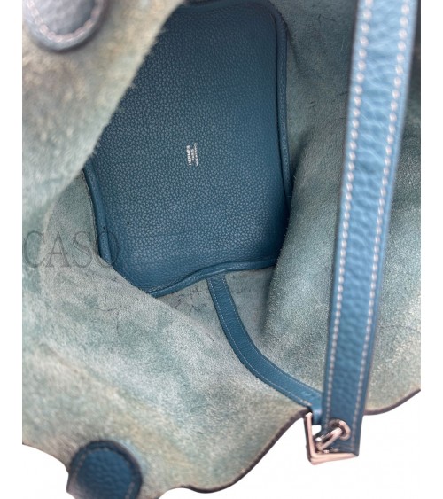 HERMES PICOTIN 22 BLU JEANS