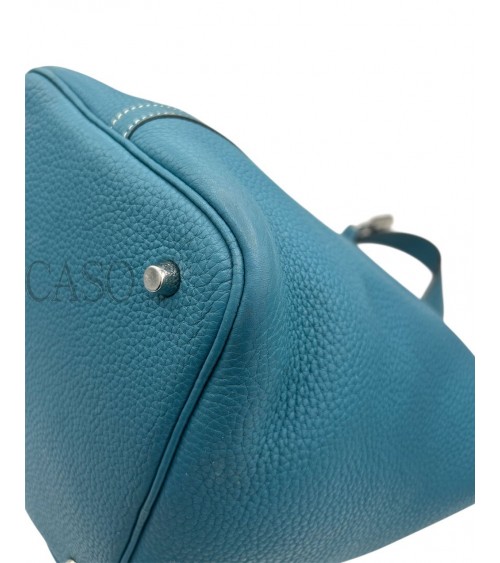 HERMES PICOTIN 22 BLU JEANS