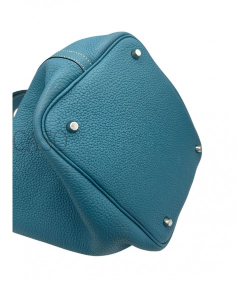 HERMES PICOTIN 22 BLU JEANS