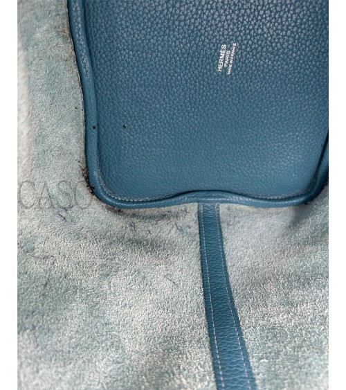 HERMES PICOTIN 22 BLU JEANS