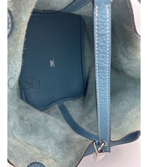 HERMES PICOTIN 22 BLU JEANS