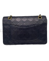 CHANEL VINTAGE MODELLO CLASSICO IN PELLE DI AGNELLO BLU