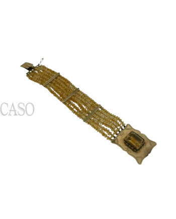 BRACCIALE VINTAGE IN ORO CON TOPAZIO