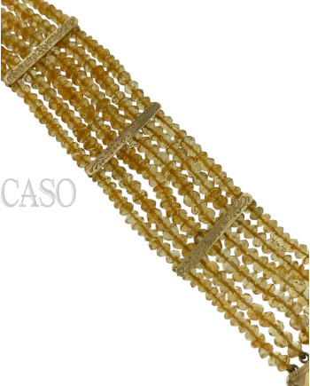 BRACCIALE VINTAGE IN ORO CON TOPAZIO
