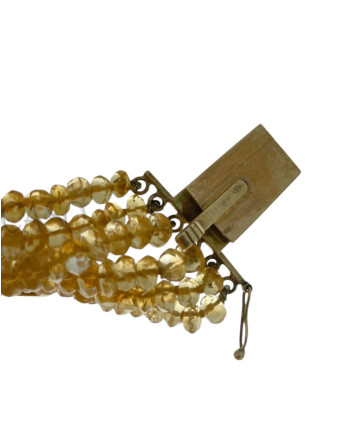 BRACCIALE VINTAGE IN ORO CON TOPAZIO