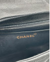 CHANEL VINTAGE BIG LOGO CAVIAR NERO