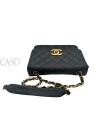 CHANEL VINTAGE BIG LOGO CAVIAR NERO