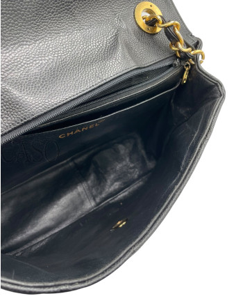 CHANEL VINTAGE BIG LOGO CAVIAR NERO