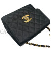 CHANEL VINTAGE BIG LOGO CAVIAR NERO
