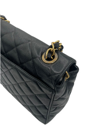 CHANEL VINTAGE BIG LOGO CAVIAR NERO
