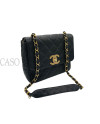 CHANEL VINTAGE BIG LOGO CAVIAR NERO