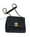CHANEL VINTAGE BIG LOGO CAVIAR NERO