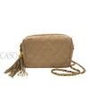 CAMERA BAG IN PELLE BEIGE