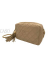 CAMERA BAG IN PELLE BEIGE