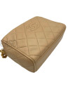 CAMERA BAG IN PELLE BEIGE