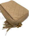 CAMERA BAG IN PELLE BEIGE