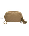 CAMERA BAG IN PELLE BEIGE