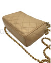 CAMERA BAG IN PELLE BEIGE