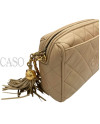 CAMERA BAG IN PELLE BEIGE