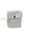 ZAINO CHANEL IN CAVIAR BIANCO