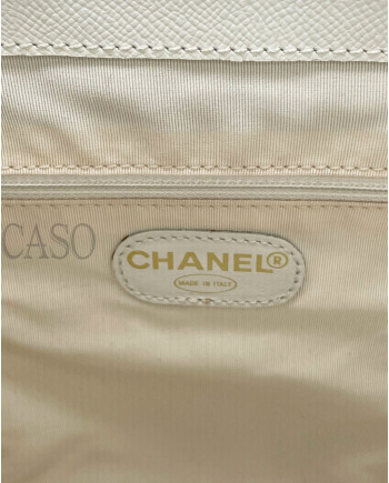 ZAINO CHANEL IN CAVIAR BIANCO
