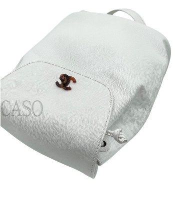 ZAINO CHANEL IN CAVIAR BIANCO