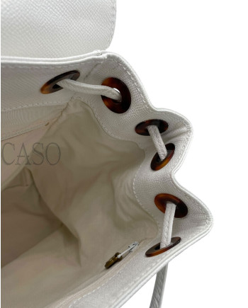 ZAINO CHANEL IN CAVIAR BIANCO