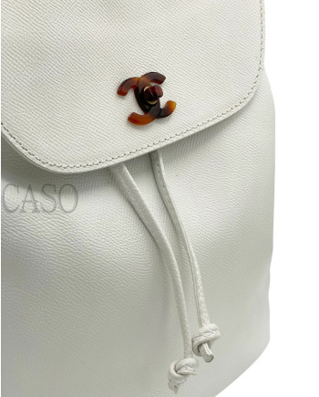 ZAINO CHANEL IN CAVIAR BIANCO