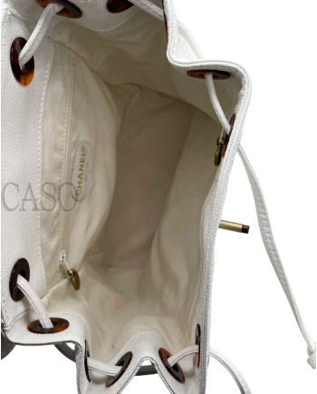 ZAINO CHANEL IN CAVIAR BIANCO