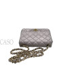 CHANEL IN PELLE METALLIZATA LILLA