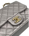 CHANEL IN PELLE METALLIZATA LILLA