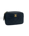 CHANEL CAMERA IN PELLE BLU