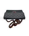 CHANEL JUMBO VINTAGE PELLE NERA E TORTOISE