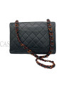 CHANEL JUMBO VINTAGE PELLE NERA E TORTOISE