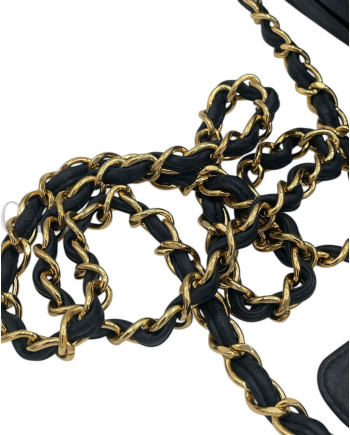 CHANEL CAMERA IN PELLE BLU