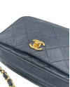 CHANEL CAMERA IN PELLE BLU