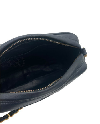 CHANEL CAMERA IN PELLE BLU