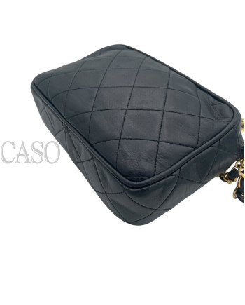 CHANEL CAMERA IN PELLE BLU