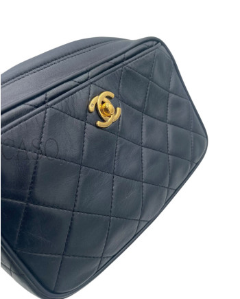 CHANEL CAMERA IN PELLE BLU