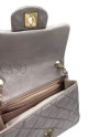 CHANEL IN PELLE METALLIZATA LILLA