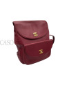 ZAINO CHANEL VINTAGE IN PELLE BORDEAUX