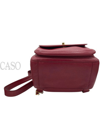 ZAINO CHANEL VINTAGE IN PELLE BORDEAUX