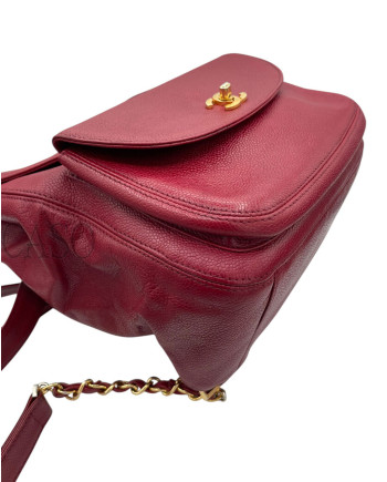 ZAINO CHANEL VINTAGE IN PELLE BORDEAUX