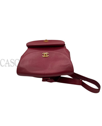 ZAINO CHANEL VINTAGE IN PELLE BORDEAUX